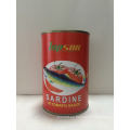 Mejor venta 155g de sardina enlatada en salsa de tomate